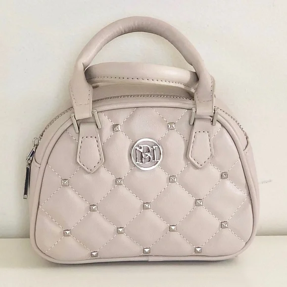 Badgley Mischka Quilted Crossbody Mini Bag with Silver-Tone Studs - Picture 8 of 16